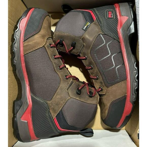 Timberland Pro Payload Men Steel Safety Toe Brown Boots - Size: 14 WIDE - Picture 2 of 7